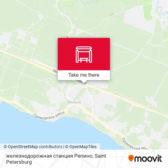 железнодорожная станция Репино map