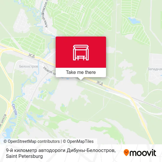 9-й километр автодороги Дибуны-Белоостров map