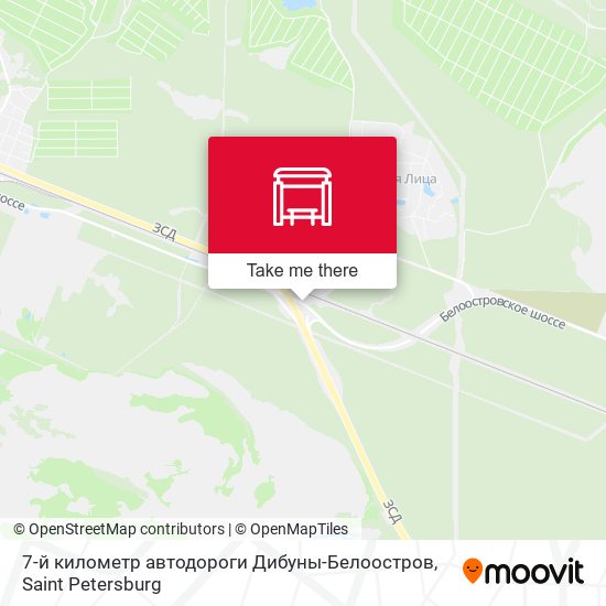 7-й километр автодороги Дибуны-Белоостров map