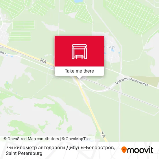 7-й километр автодороги Дибуны-Белоостров map