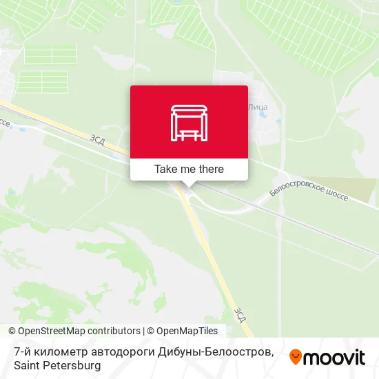 7-й километр автодороги Дибуны-Белоостров map