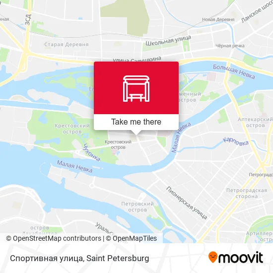 Спортивная улица map