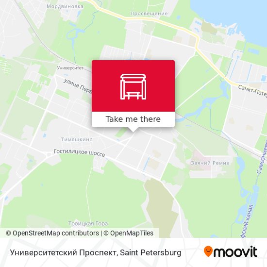 Университетский Проспект map