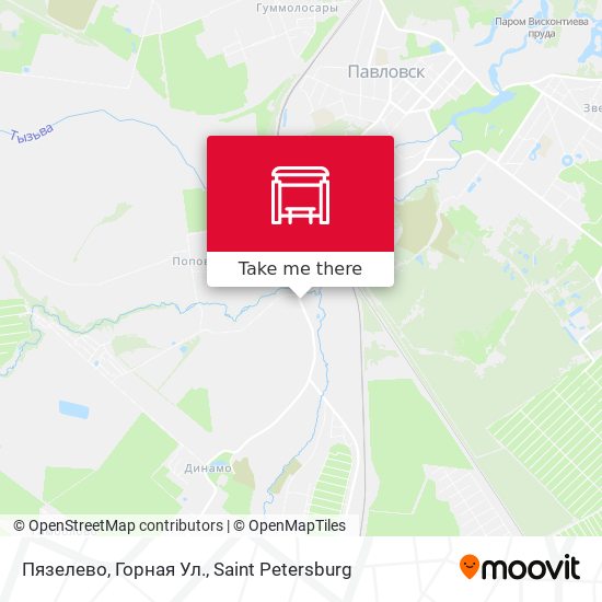 Пязелево, Горная Ул. map