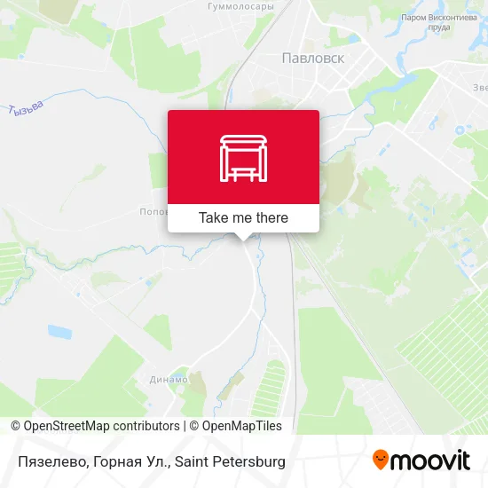 Пязелево, Горная Ул. map