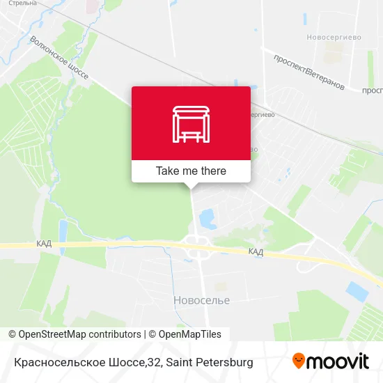 Красносельское Шоссе,32 map
