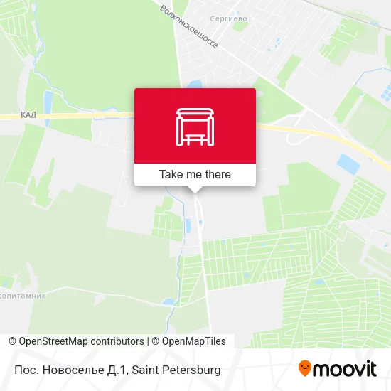 Пос. Новоселье Д.1 map