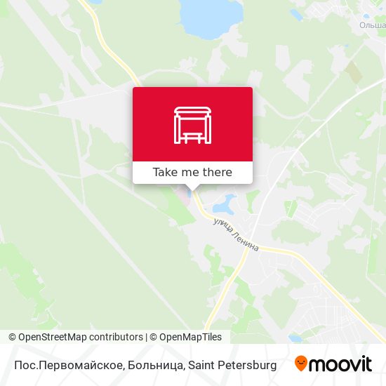 Пос.Первомайское, Больница map