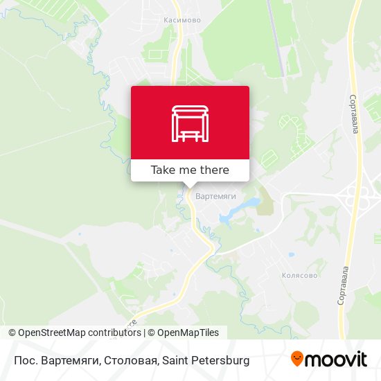 Пос. Вартемяги, Столовая map