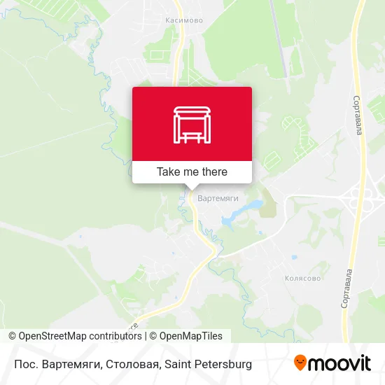 Пос. Вартемяги, Столовая map
