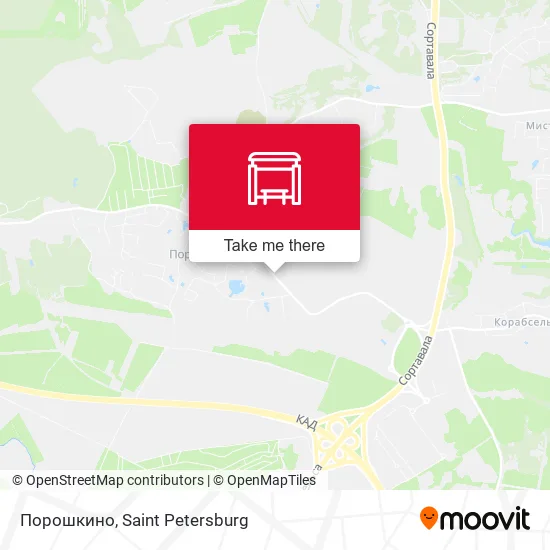 Порошкино map