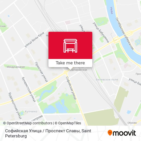 Софийская Улица / Проспект Славы map