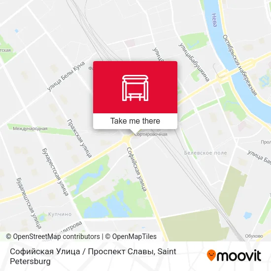 Софийская Улица / Проспект Славы map