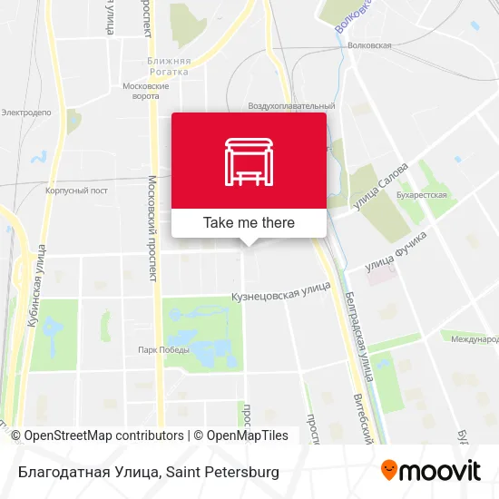 Благодатная Улица map