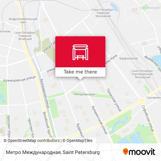 Метро Международная map