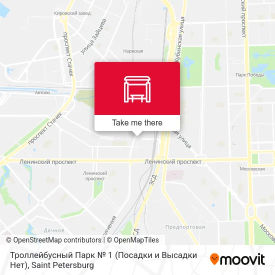Троллейбусный Парк № 1 (Посадки и  Высадки Нет) map
