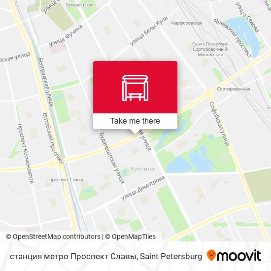 станция метро Проспект Славы map