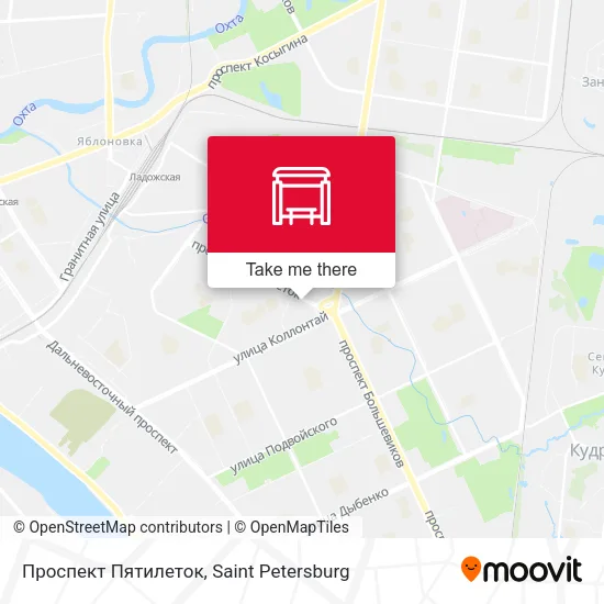 Проспект Пятилеток map