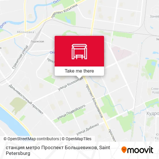 станция метро Проспект Большевиков map
