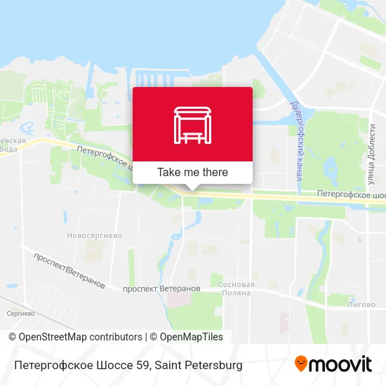 Петергофское Шоссе 59 map