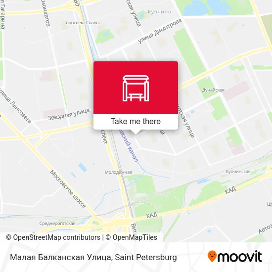 Малая Балканская Улица map