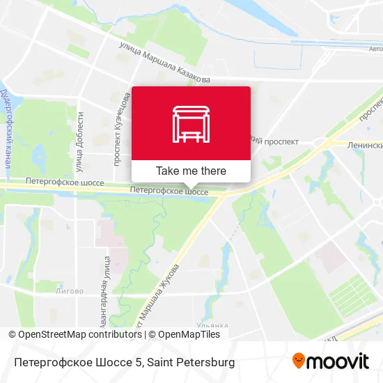 Петергофское Шоссе 5 map