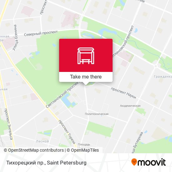 Тихорецкий пр. map