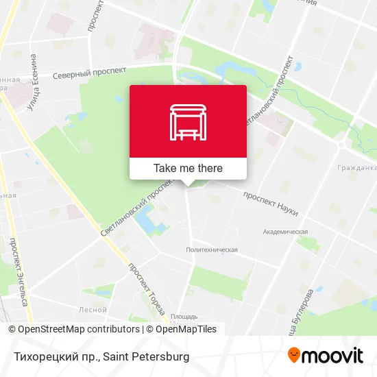Тихорецкий пр. map