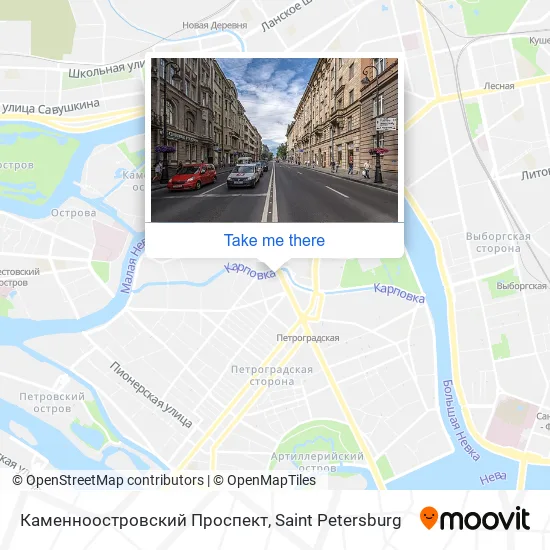 Каменноостровский Проспект map