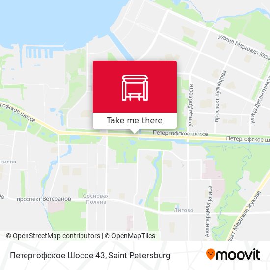 Петергофское Шоссе 43 map