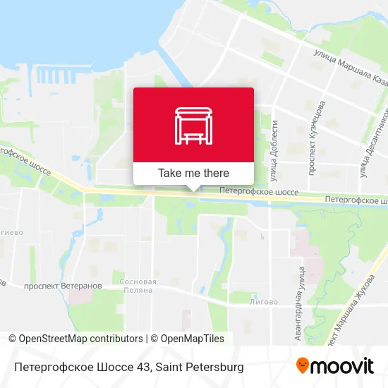 Петергофское Шоссе 43 map