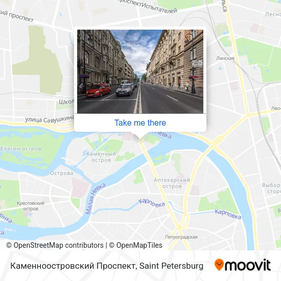 Каменноостровский Проспект map
