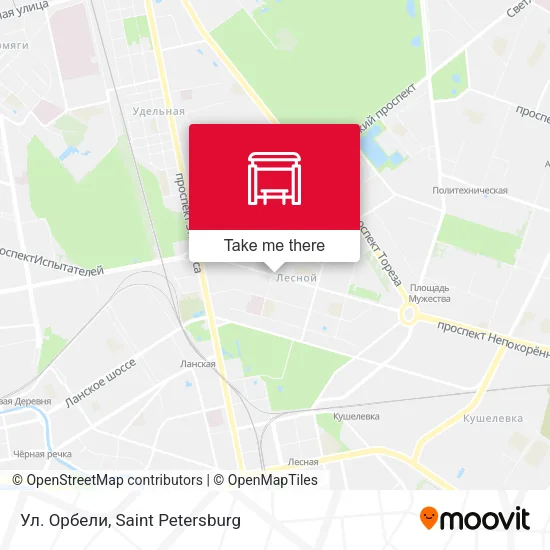 Ул. Орбели map