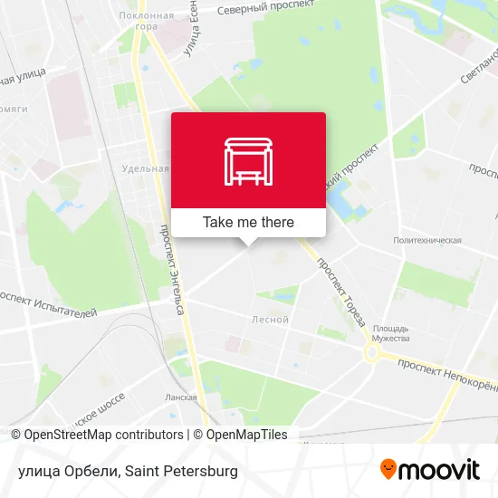 улица Орбели map