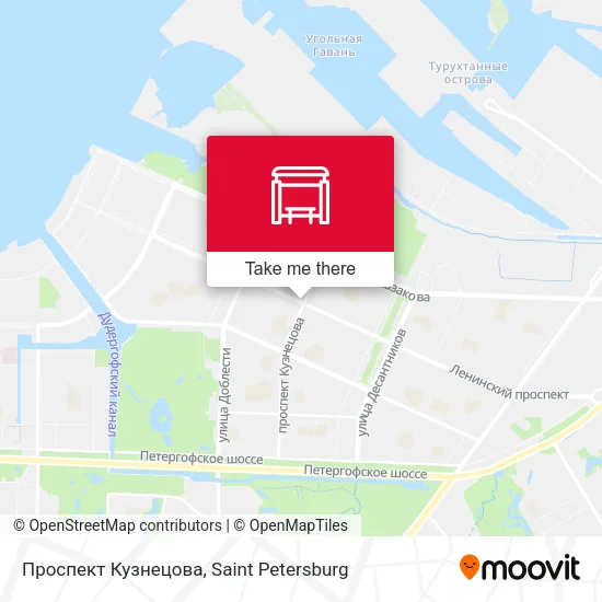 Проспект Кузнецова map