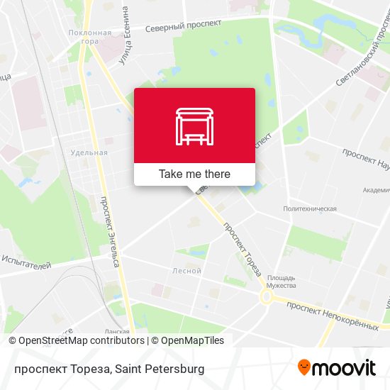 проспект Тореза map