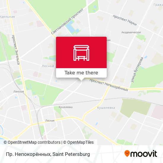 Пр. Непокорённых map