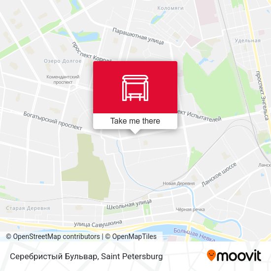 Серебристый Бульвар map
