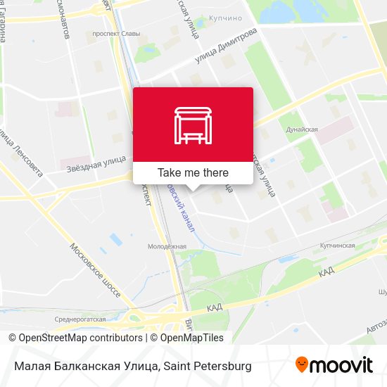 Малая Балканская Улица map