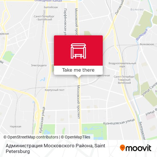 Администрация Московского Района map