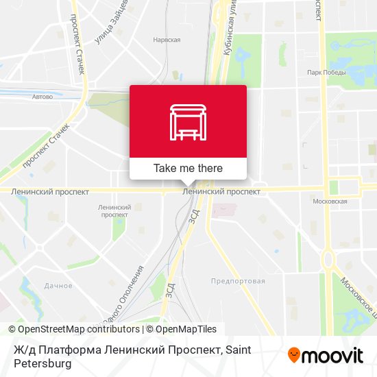 Ж / д Платформа Ленинский Проспект map