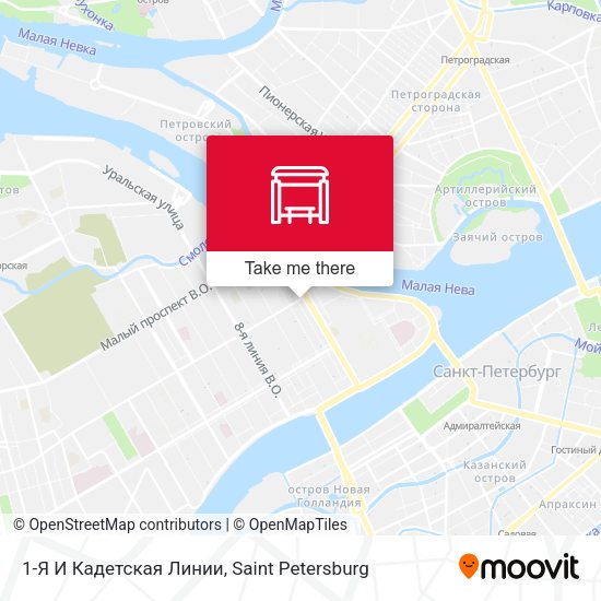 1-Я И Кадетская Линии map