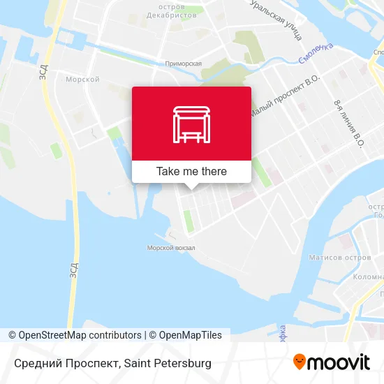 Средний Проспект map