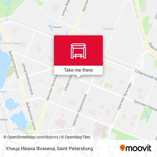 Улица Ивана Фомина map