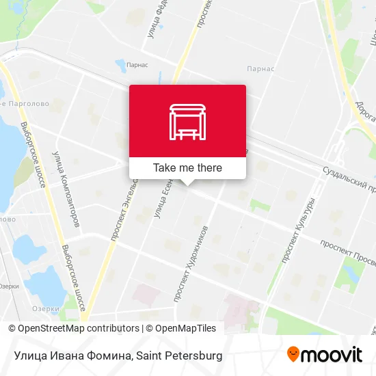 Улица Ивана Фомина map