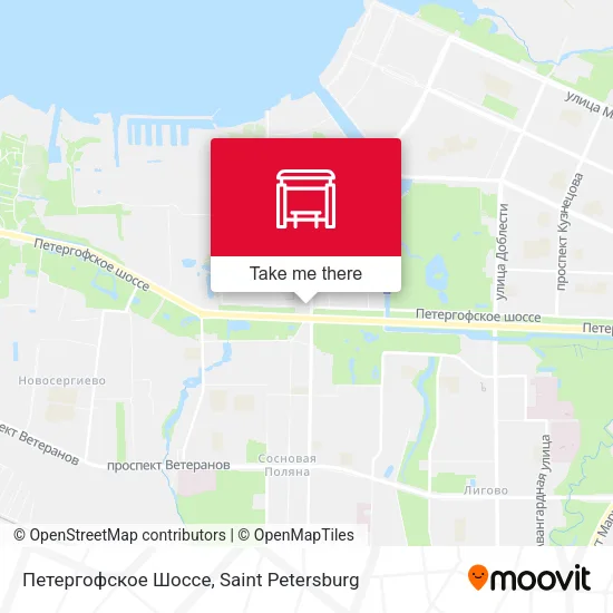 Петергофское Шоссе map