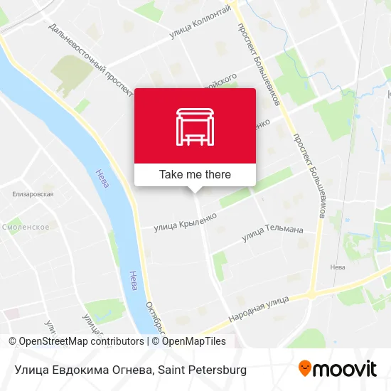 Улица Евдокима Огнева map