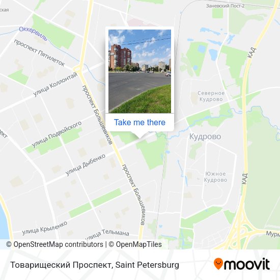 Товарищеский Проспект map