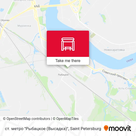 ст. метро ''Рыбацкое (Высадка)'' map