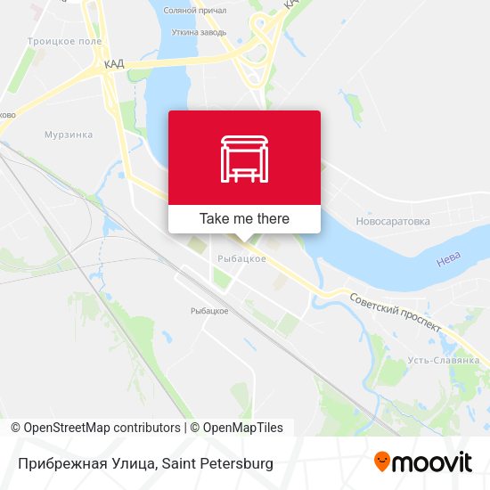 Прибрежная Улица map